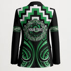 Aotearoa Ngai Tahu Personalised Blazer Maori Iwi Poutama Puhoro Tattoo