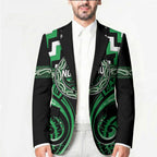 Aotearoa Ngai Tahu Personalised Blazer Maori Iwi Poutama Puhoro Tattoo