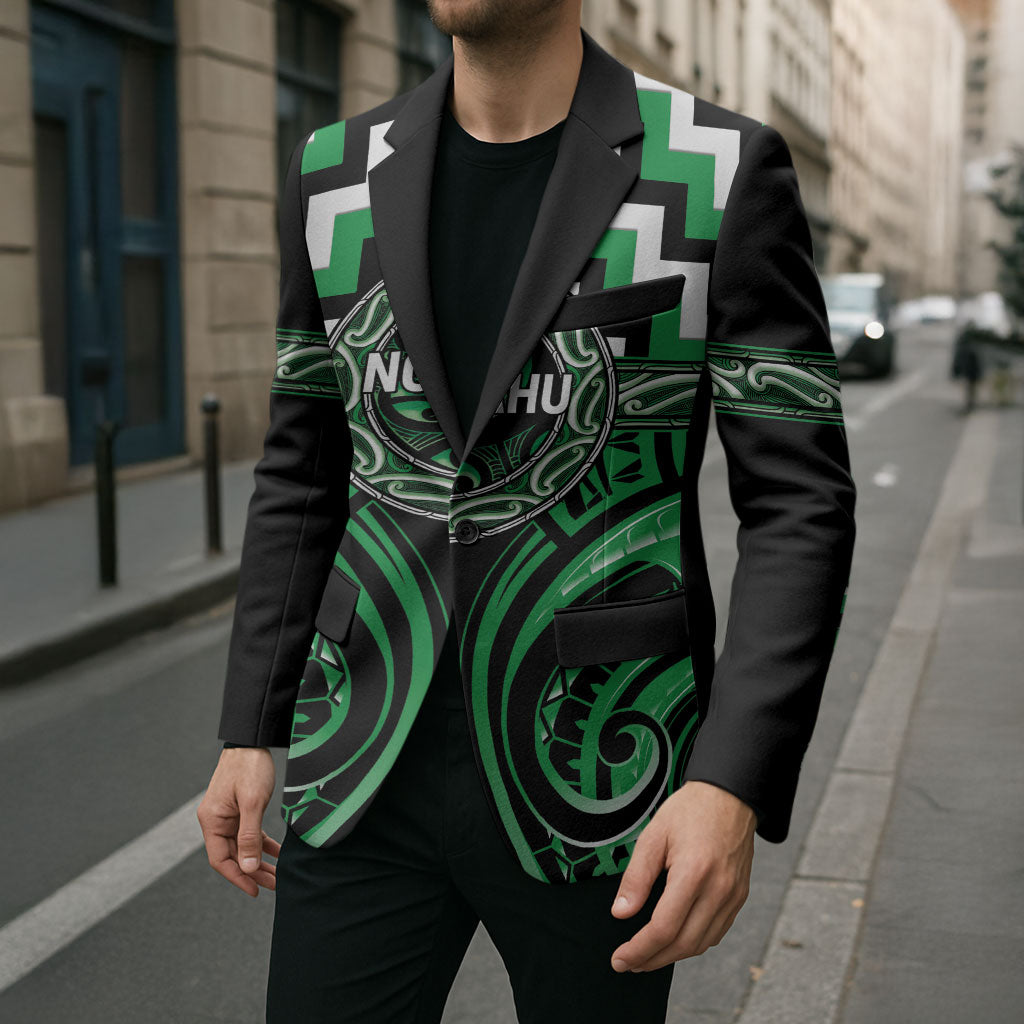Aotearoa Ngai Tahu Personalised Blazer Maori Iwi Poutama Puhoro Tattoo
