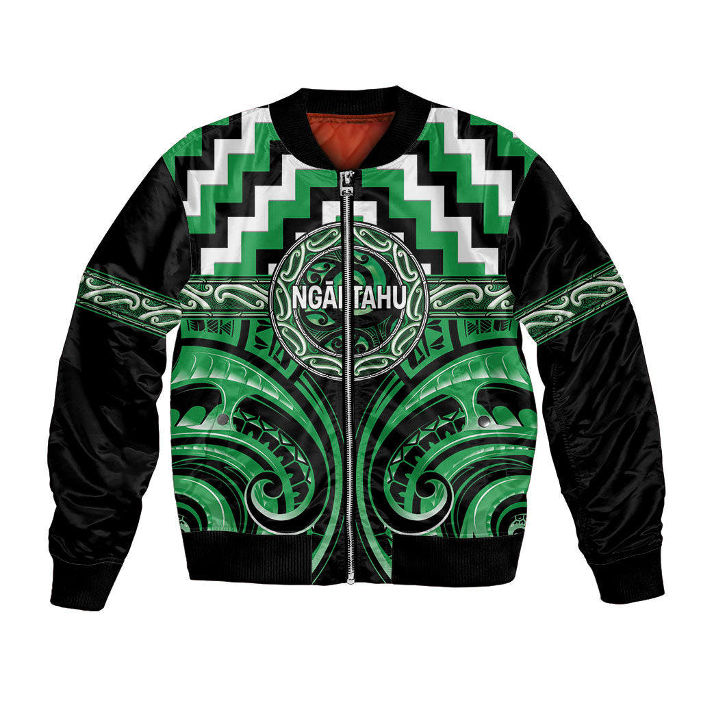 Aotearoa Ngai Tahu Personalised Bomber Jacket Maori Iwi Poutama Puhoro Tattoo