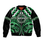 Aotearoa Ngai Tahu Personalised Bomber Jacket Maori Iwi Poutama Puhoro Tattoo