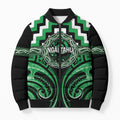 Aotearoa Ngai Tahu Personalised Bomber Puffer Jacket Maori Iwi Poutama Puhoro Tattoo