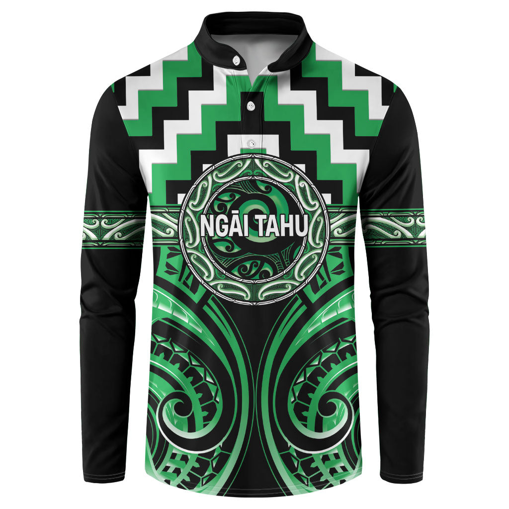 Aotearoa Ngai Tahu Personalised Button Sweatshirt Maori Iwi Poutama Puhoro Tattoo
