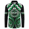 Aotearoa Ngai Tahu Personalised Button Sweatshirt Maori Iwi Poutama Puhoro Tattoo