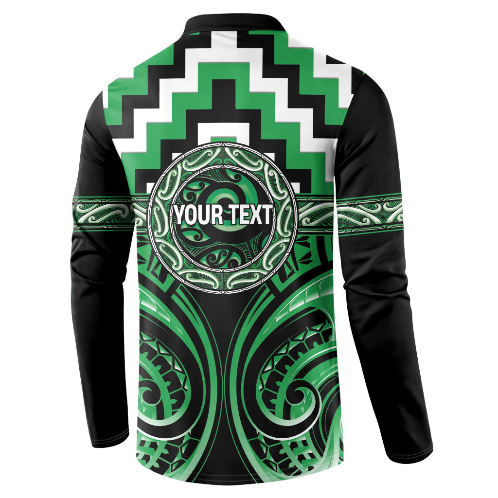 Aotearoa Ngai Tahu Personalised Button Sweatshirt Maori Iwi Poutama Puhoro Tattoo