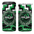 Aotearoa Ngai Tahu Personalised 4 in 1 Can Cooler Tumbler Maori Iwi Poutama Puhoro Tattoo