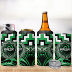 Aotearoa Ngai Tahu Personalised 4 in 1 Can Cooler Tumbler Maori Iwi Poutama Puhoro Tattoo