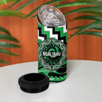 Aotearoa Ngai Tahu Personalised 4 in 1 Can Cooler Tumbler Maori Iwi Poutama Puhoro Tattoo