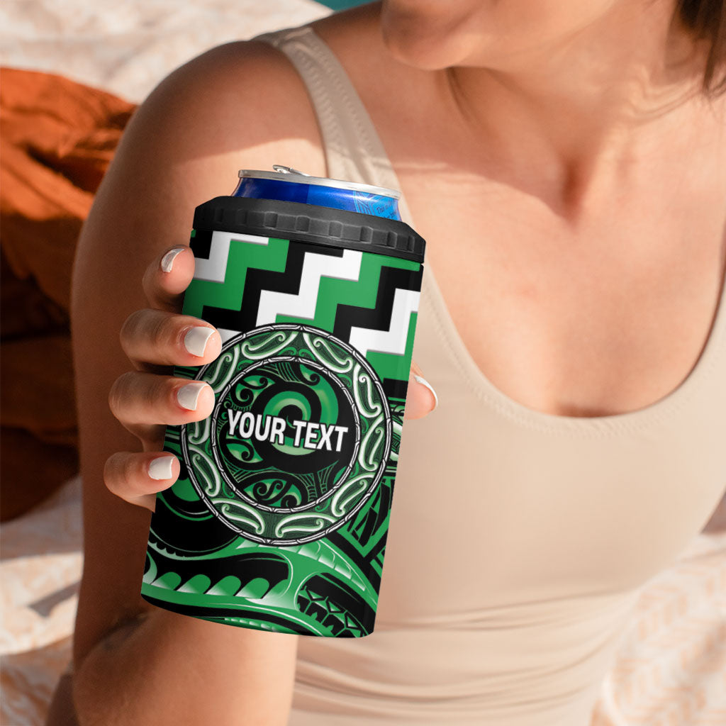 Aotearoa Ngai Tahu Personalised 4 in 1 Can Cooler Tumbler Maori Iwi Poutama Puhoro Tattoo