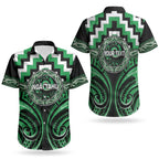 Aotearoa Ngai Tahu Personalised Couples Matching Mermaid Dress and Hawaiian Shirt Maori Iwi Poutama Puhoro Tattoo