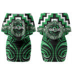 Aotearoa Ngai Tahu Personalised Couples Matching Off Shoulder Short Dress and Hawaiian Shirt Maori Iwi Poutama Puhoro Tattoo