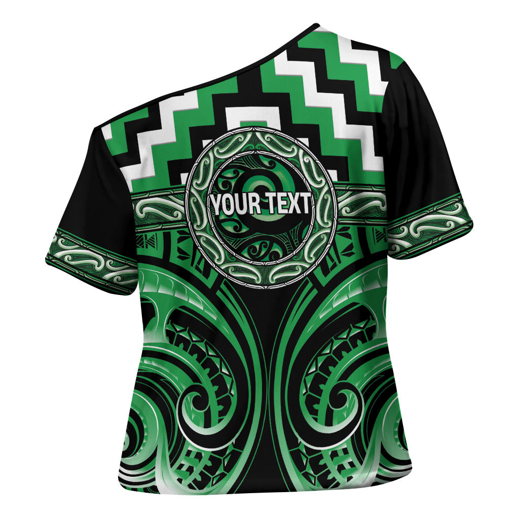 Aotearoa Ngai Tahu Personalised Cross Shoulder Shirt Maori Iwi Poutama Puhoro Tattoo