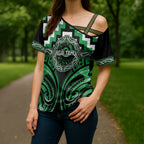 Aotearoa Ngai Tahu Personalised Cross Shoulder Shirt Maori Iwi Poutama Puhoro Tattoo