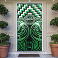 Aotearoa Ngai Tahu Personalised Door Cover Maori Iwi Poutama Puhoro Tattoo