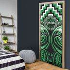 Aotearoa Ngai Tahu Personalised Door Cover Maori Iwi Poutama Puhoro Tattoo