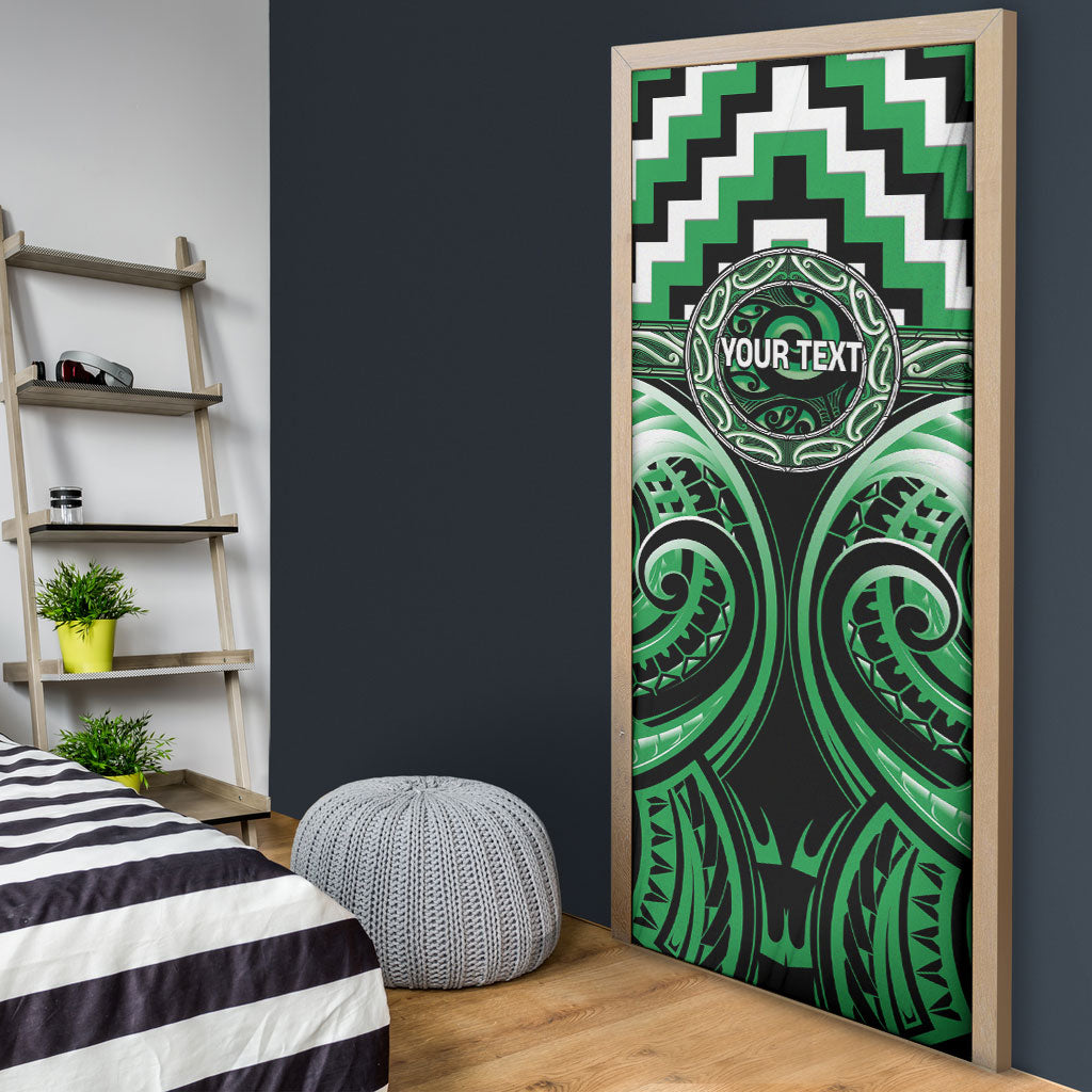 Aotearoa Ngai Tahu Personalised Door Cover Maori Iwi Poutama Puhoro Tattoo