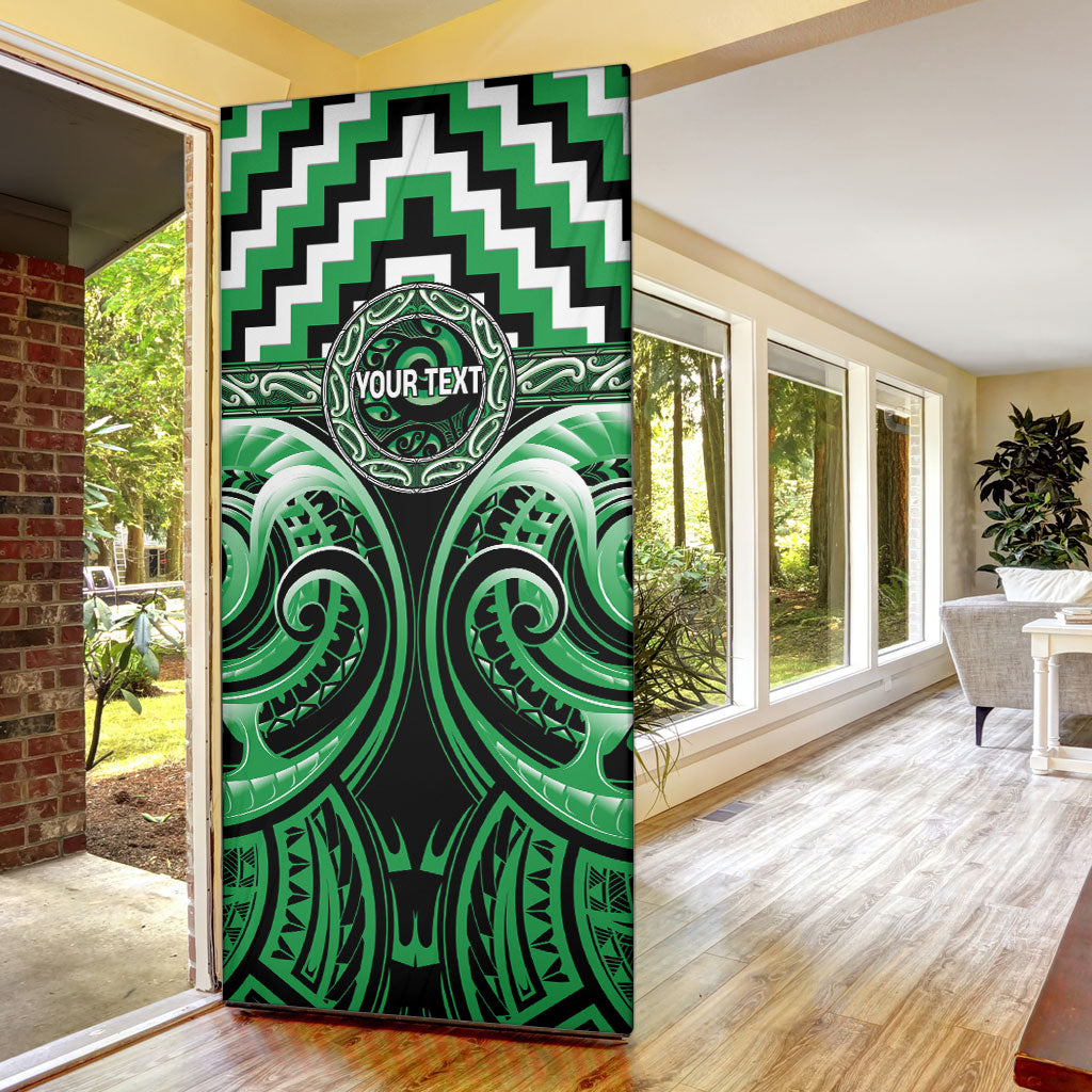 Aotearoa Ngai Tahu Personalised Door Cover Maori Iwi Poutama Puhoro Tattoo