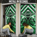 Aotearoa Ngai Tahu Personalised Door Cover Maori Iwi Poutama Puhoro Tattoo