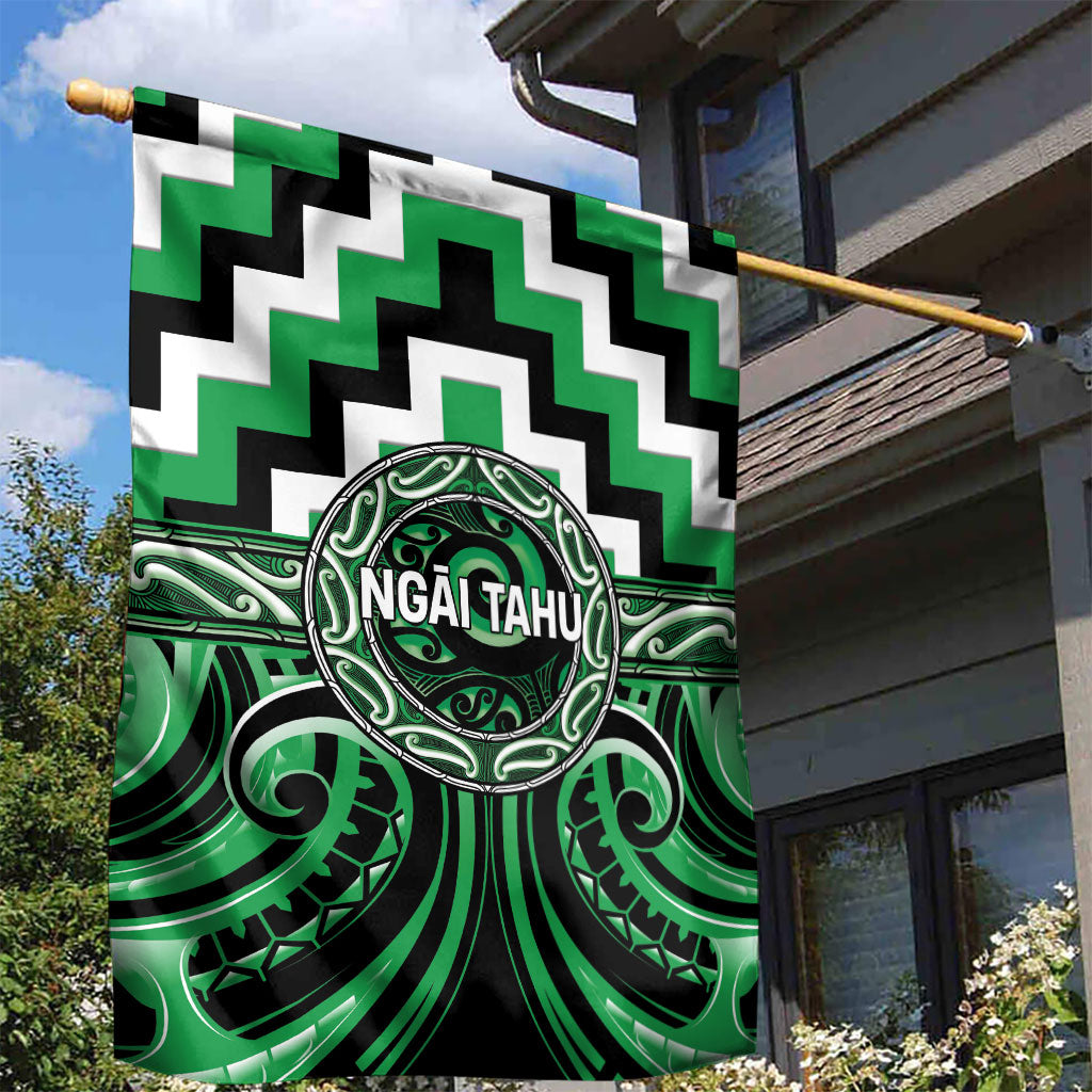 Aotearoa Ngai Tahu Garden Flag Maori Iwi Poutama Puhoro Tattoo
