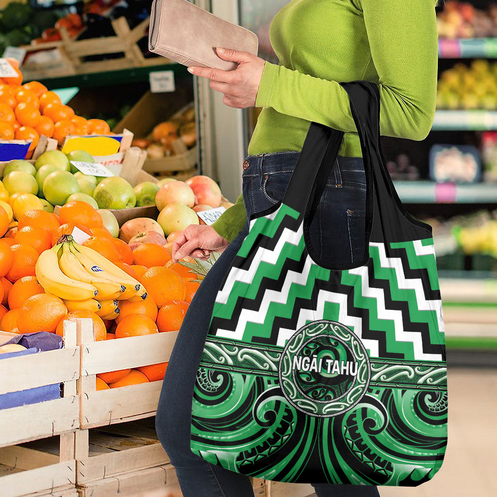 Aotearoa Ngai Tahu Grocery Bag Maori Iwi Poutama Puhoro Tattoo