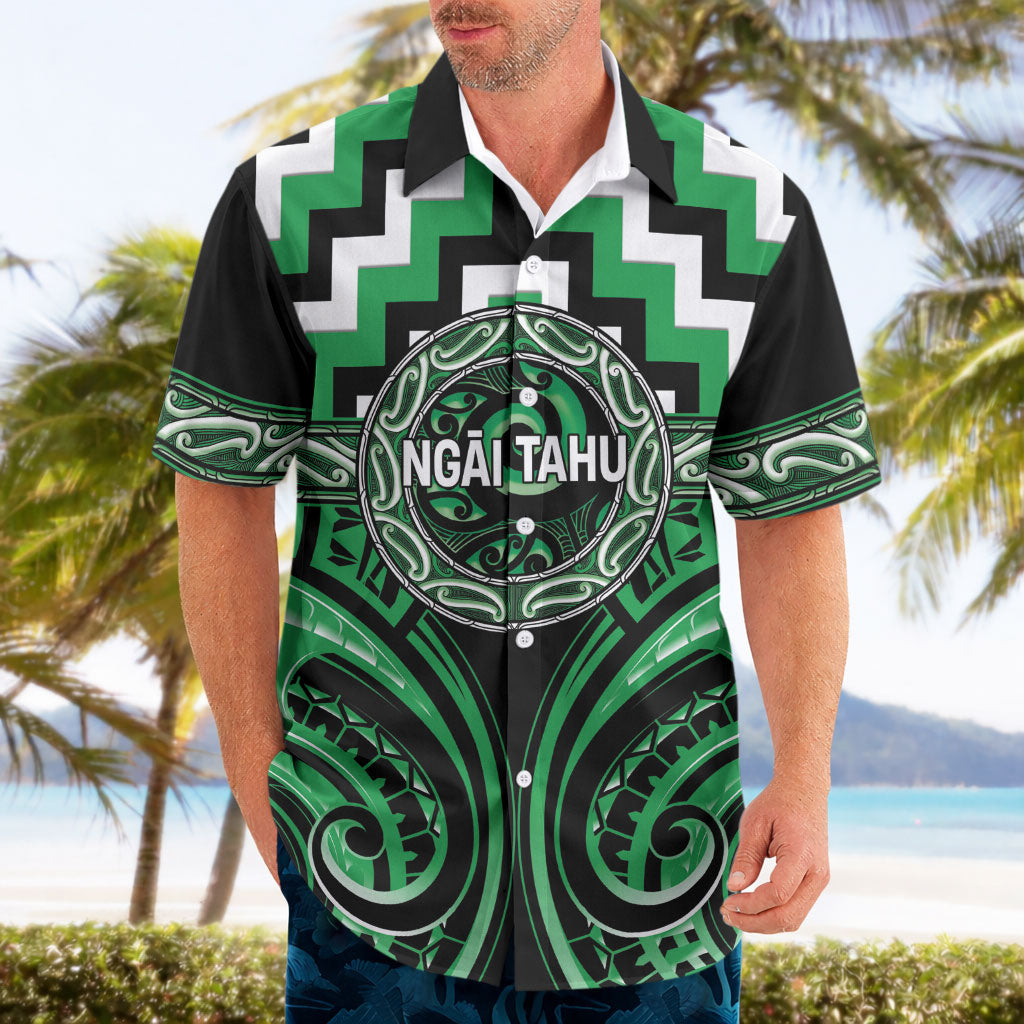 Aotearoa Ngai Tahu Personalised Hawaiian Shirt Maori Iwi Poutama Puhoro Tattoo