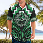Aotearoa Ngai Tahu Personalised Hawaiian Shirt Maori Iwi Poutama Puhoro Tattoo