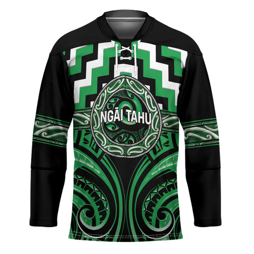 Aotearoa Ngai Tahu Personalised Hockey Jersey Maori Iwi Poutama Puhoro Tattoo