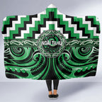 Aotearoa Ngai Tahu Hooded Blanket Maori Iwi Poutama Puhoro Tattoo