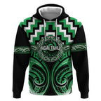 Aotearoa Ngai Tahu Personalised Hoodie Maori Iwi Poutama Puhoro Tattoo