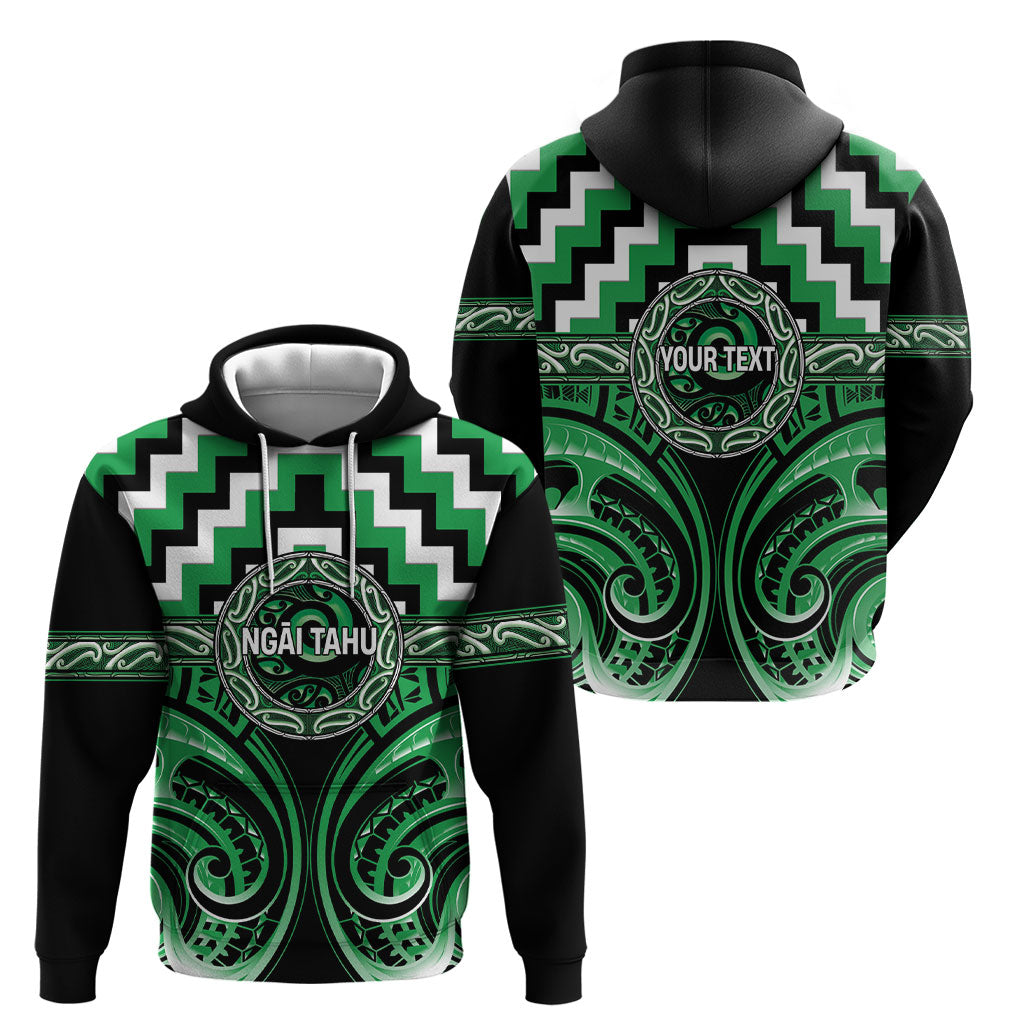 Aotearoa Ngai Tahu Personalised Hoodie Maori Iwi Poutama Puhoro Tattoo