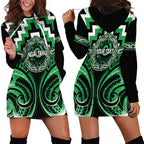 Aotearoa Ngai Tahu Personalised Hoodie Dress Maori Iwi Poutama Puhoro Tattoo