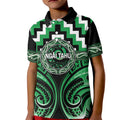 Aotearoa Ngai Tahu Personalised Kid Polo Shirt Maori Iwi Poutama Puhoro Tattoo