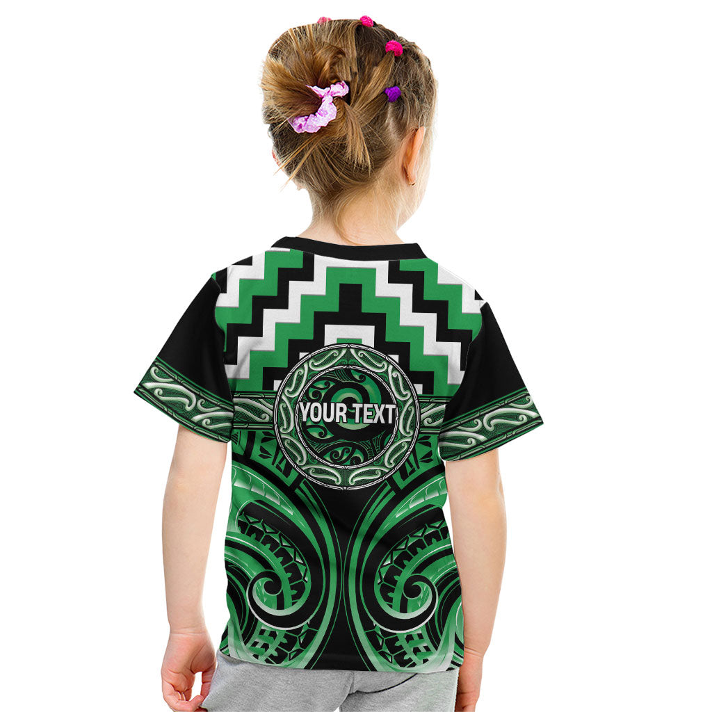 Aotearoa Ngai Tahu Personalised Kid T Shirt Maori Iwi Poutama Puhoro Tattoo