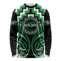 Aotearoa Ngai Tahu Personalised Long Sleeve Shirt Maori Iwi Poutama Puhoro Tattoo