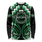 Aotearoa Ngai Tahu Personalised Long Sleeve Shirt Maori Iwi Poutama Puhoro Tattoo