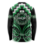 Aotearoa Ngai Tahu Personalised Long Sleeve Shirt Maori Iwi Poutama Puhoro Tattoo