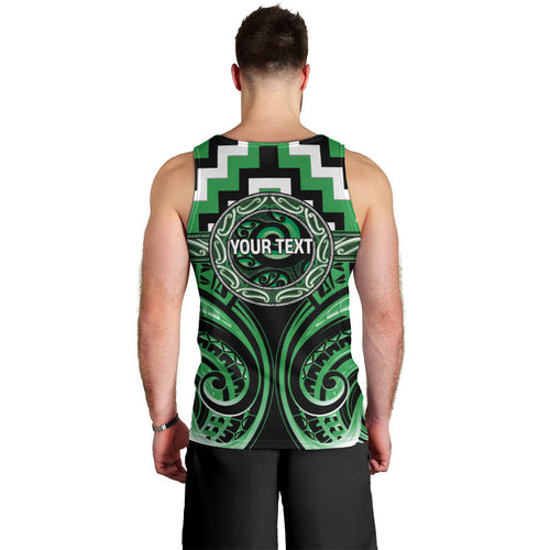 Aotearoa Ngai Tahu Personalised Men Tank Top Maori Iwi Poutama Puhoro Tattoo