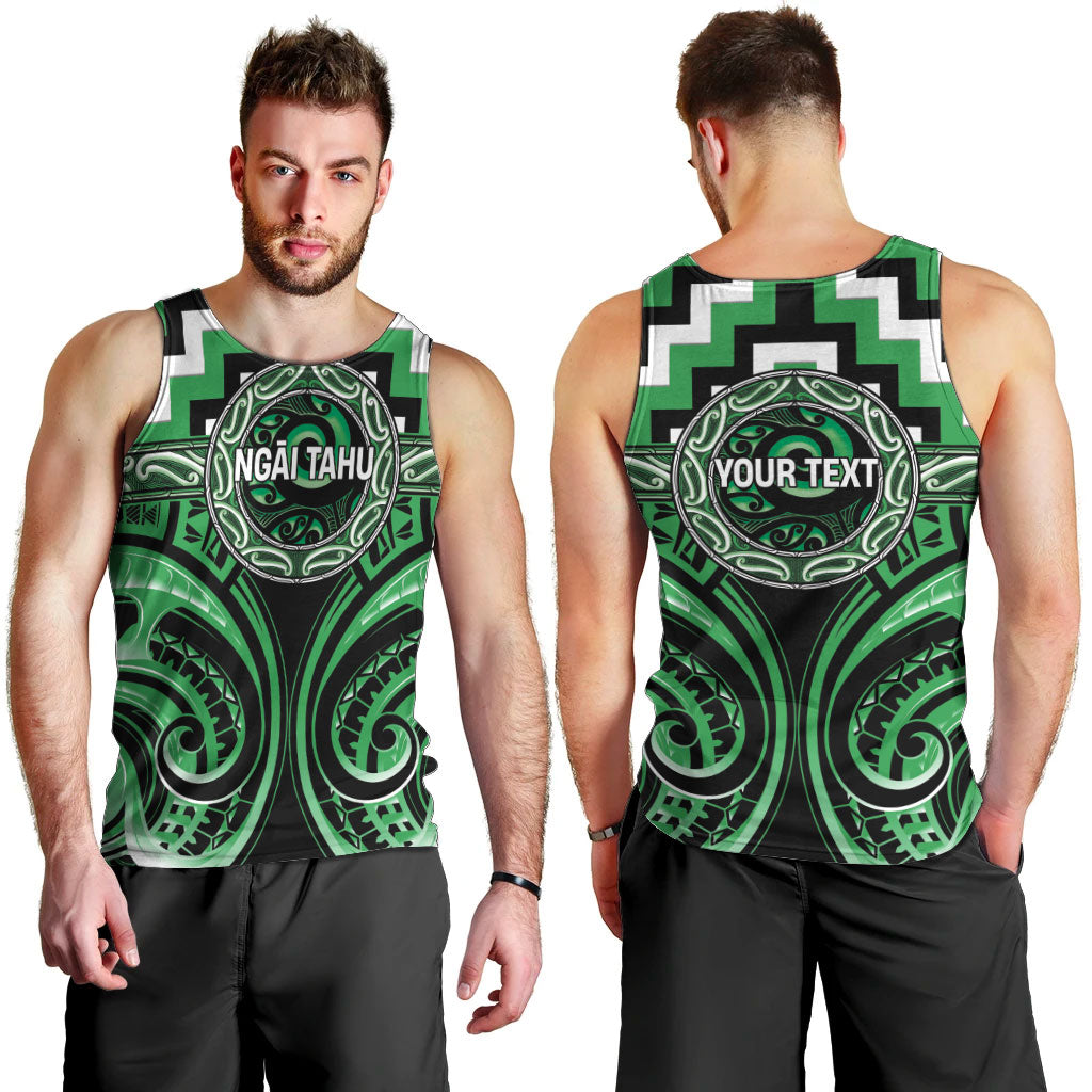 Aotearoa Ngai Tahu Personalised Men Tank Top Maori Iwi Poutama Puhoro Tattoo