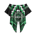Aotearoa Ngai Tahu Personalised Off Shoulder Wrap Waist Top Maori Iwi Poutama Puhoro Tattoo