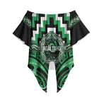 Aotearoa Ngai Tahu Personalised Off Shoulder Wrap Waist Top Maori Iwi Poutama Puhoro Tattoo