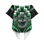 Aotearoa Ngai Tahu Personalised Off Shoulder Wrap Waist Top Maori Iwi Poutama Puhoro Tattoo