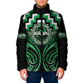 Aotearoa Ngai Tahu Personalised Padded Jacket Maori Iwi Poutama Puhoro Tattoo