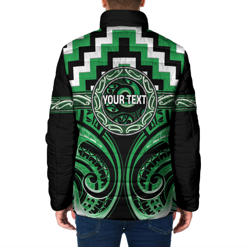 Aotearoa Ngai Tahu Personalised Padded Jacket Maori Iwi Poutama Puhoro Tattoo