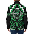 Aotearoa Ngai Tahu Personalised Padded Jacket Maori Iwi Poutama Puhoro Tattoo