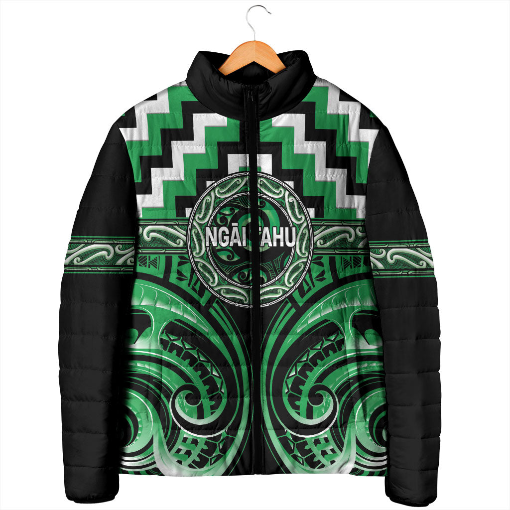 Aotearoa Ngai Tahu Personalised Padded Jacket Maori Iwi Poutama Puhoro Tattoo