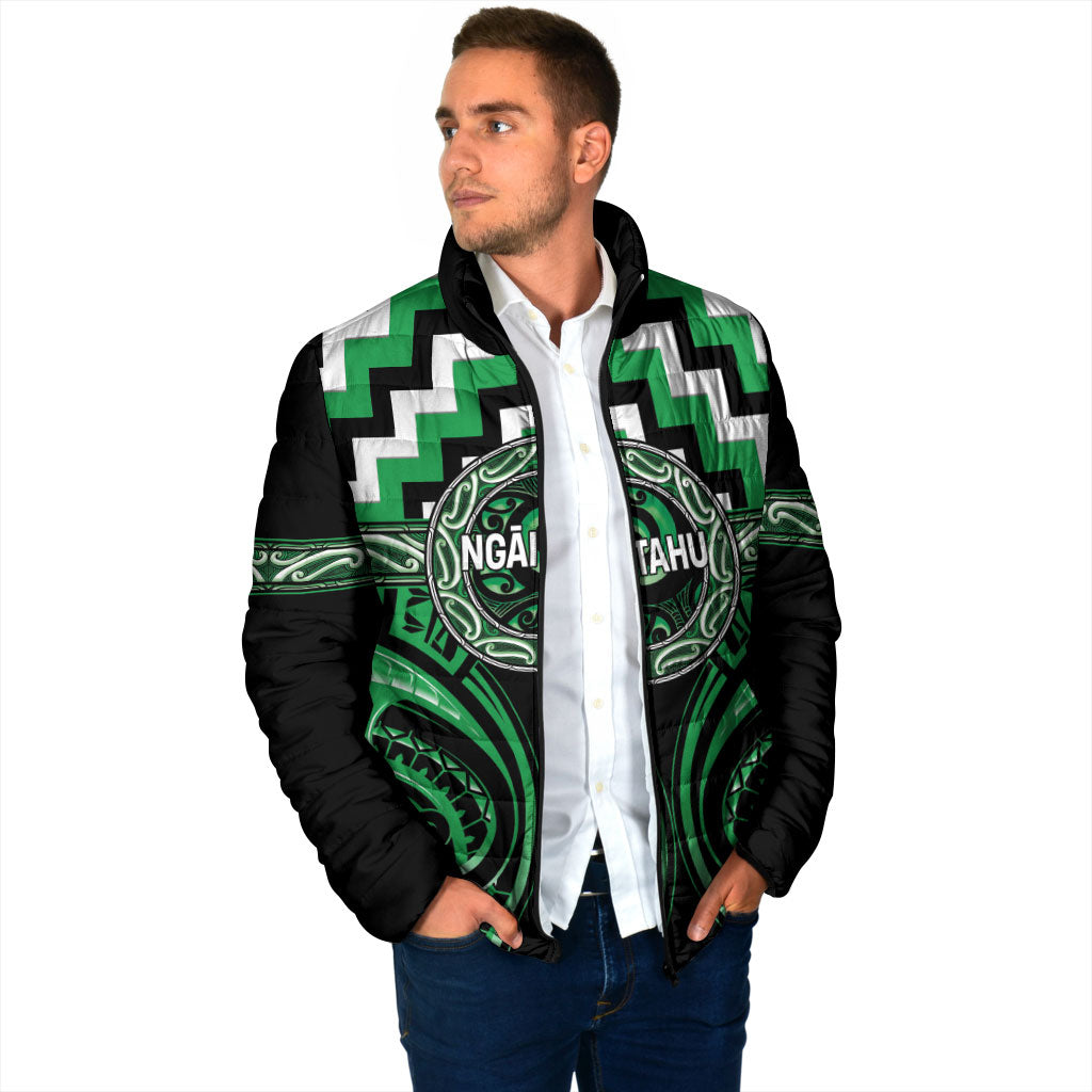 Aotearoa Ngai Tahu Personalised Padded Jacket Maori Iwi Poutama Puhoro Tattoo