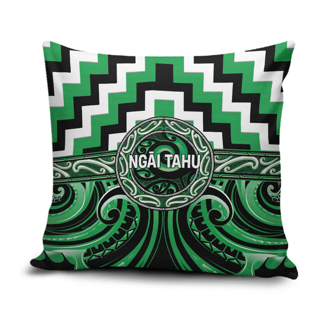 Aotearoa Ngai Tahu Pillow Cover Maori Iwi Poutama Puhoro Tattoo