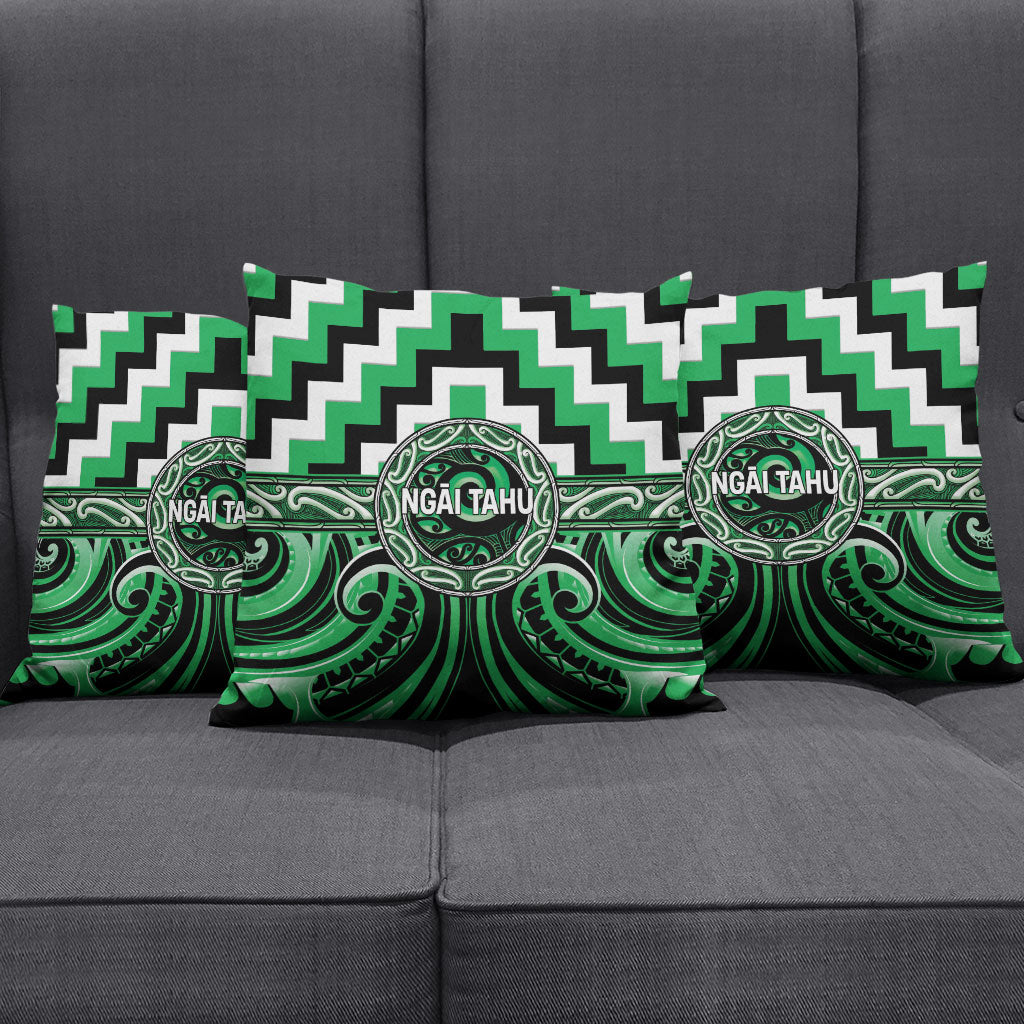 Aotearoa Ngai Tahu Pillow Cover Maori Iwi Poutama Puhoro Tattoo
