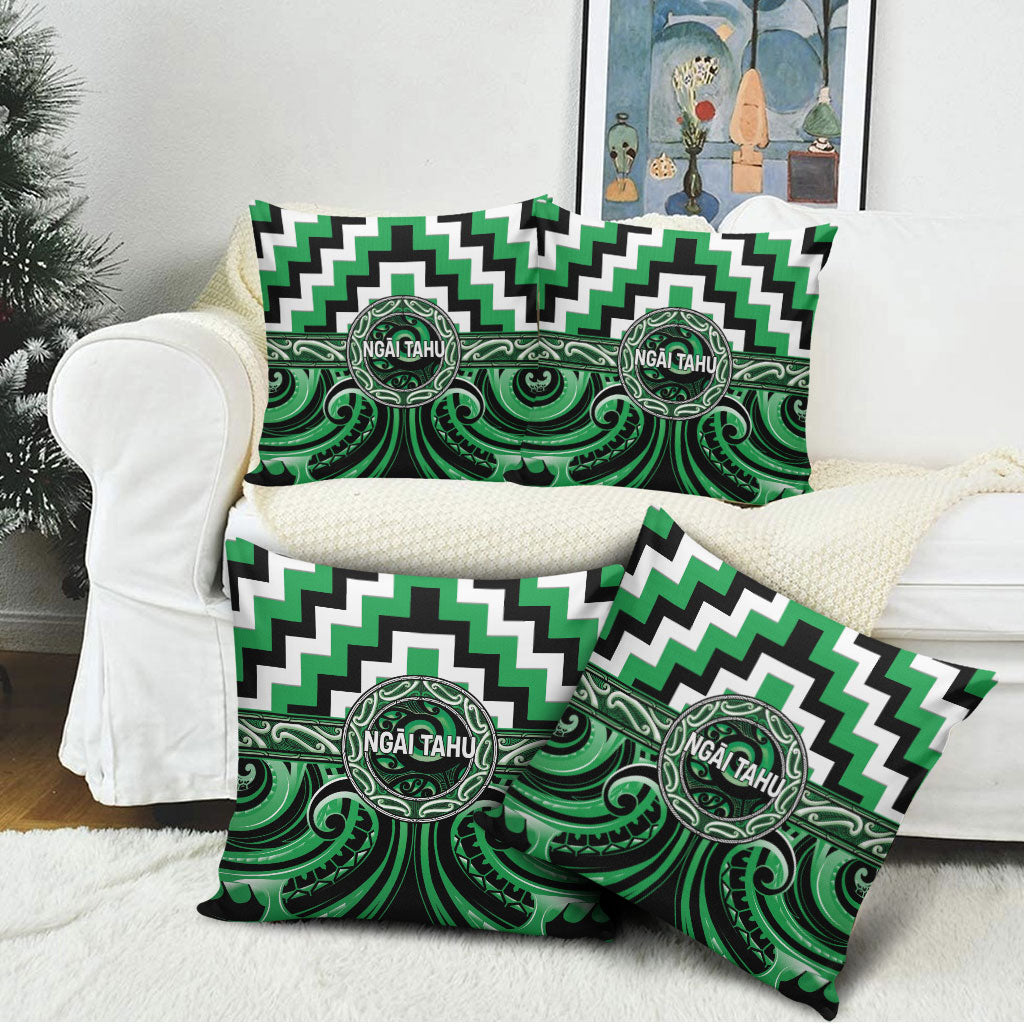 Aotearoa Ngai Tahu Pillow Cover Maori Iwi Poutama Puhoro Tattoo