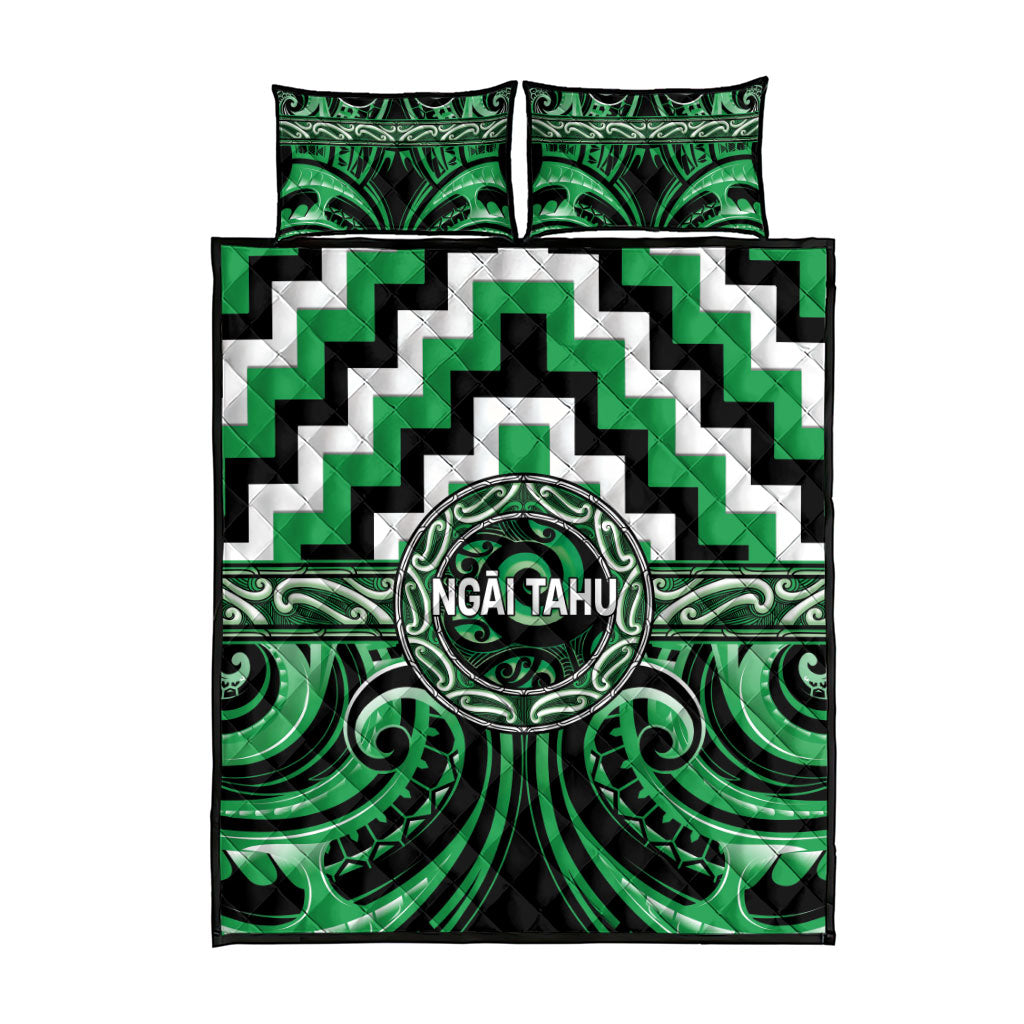 Aotearoa Ngai Tahu Quilt Bed Set Maori Iwi Poutama Puhoro Tattoo